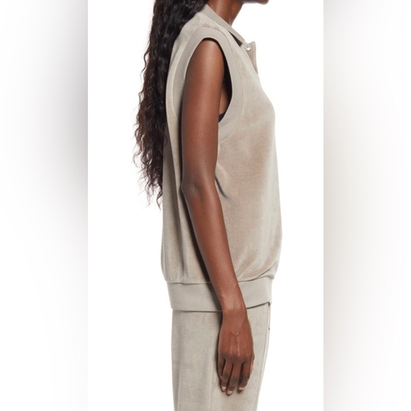 Fear of God Essentials sleeveless velour polo - Picture 3 of 9